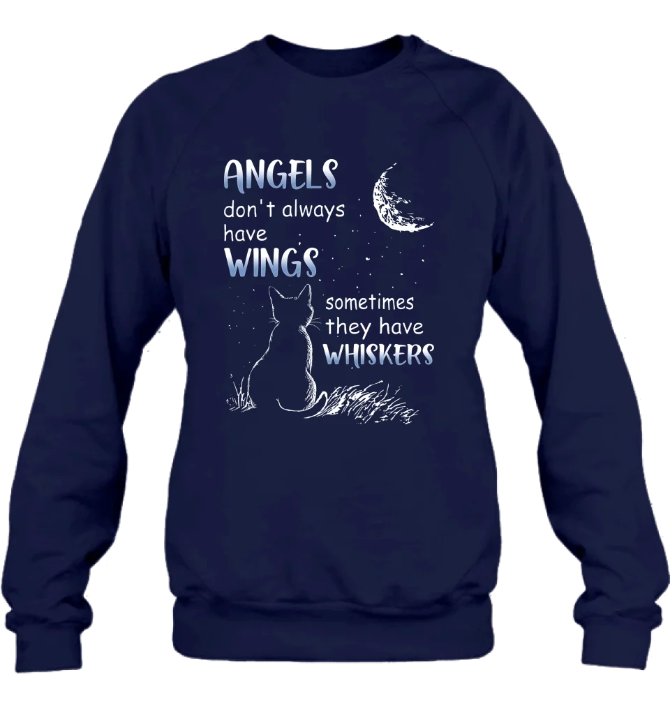 Personalized Dog/Cat T-shirt/Long Sleeve/Sweatshirt/Hoodie - Memorial Gift Idea For Pet Lover - Angels Don't Always Have Wings