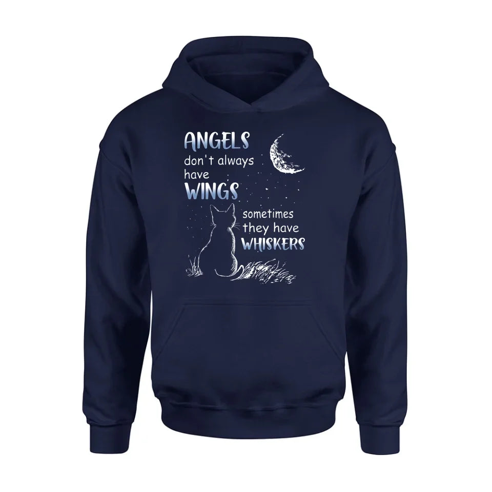 Personalized Dog/Cat T-shirt/Long Sleeve/Sweatshirt/Hoodie - Memorial Gift Idea For Pet Lover - Angels Don't Always Have Wings