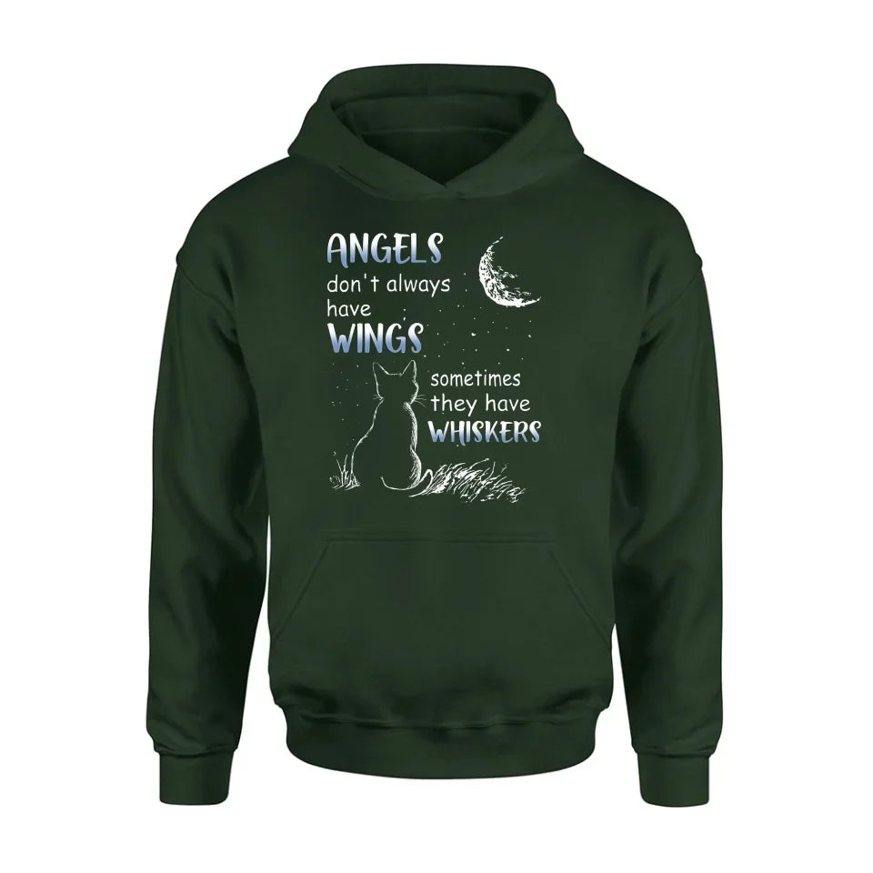 Personalized Dog/Cat T-shirt/Long Sleeve/Sweatshirt/Hoodie - Memorial Gift Idea For Pet Lover - Angels Don't Always Have Wings