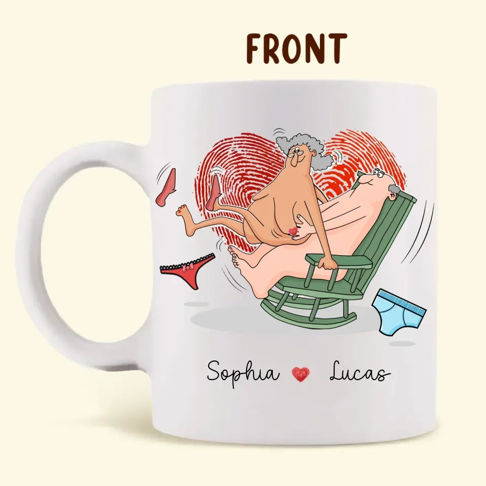 Personalized Old Couple Coffee Mug - We Are Never Too Old For This - Gift Idea For Husband/Wife/Valentine