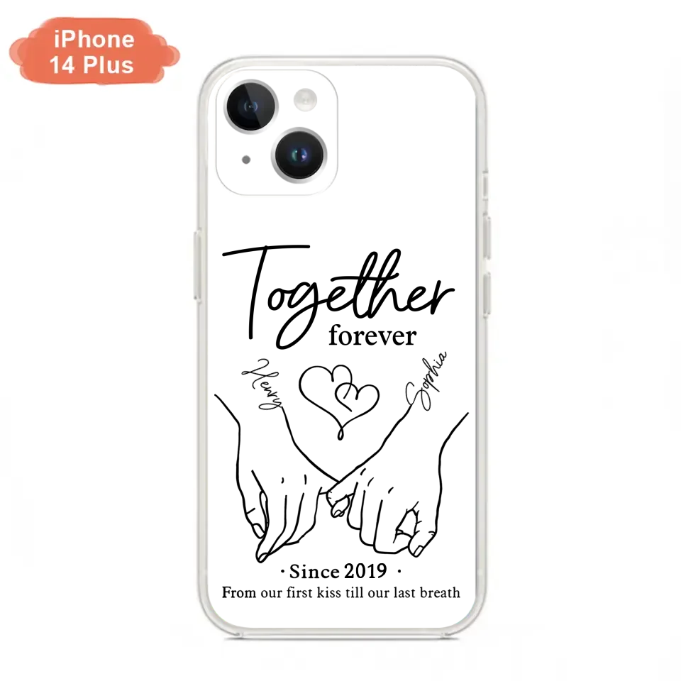 Custom Personalized Couple Phone Case For iPhone/ Samsung - Gift Idea For Couple - Together Forever
