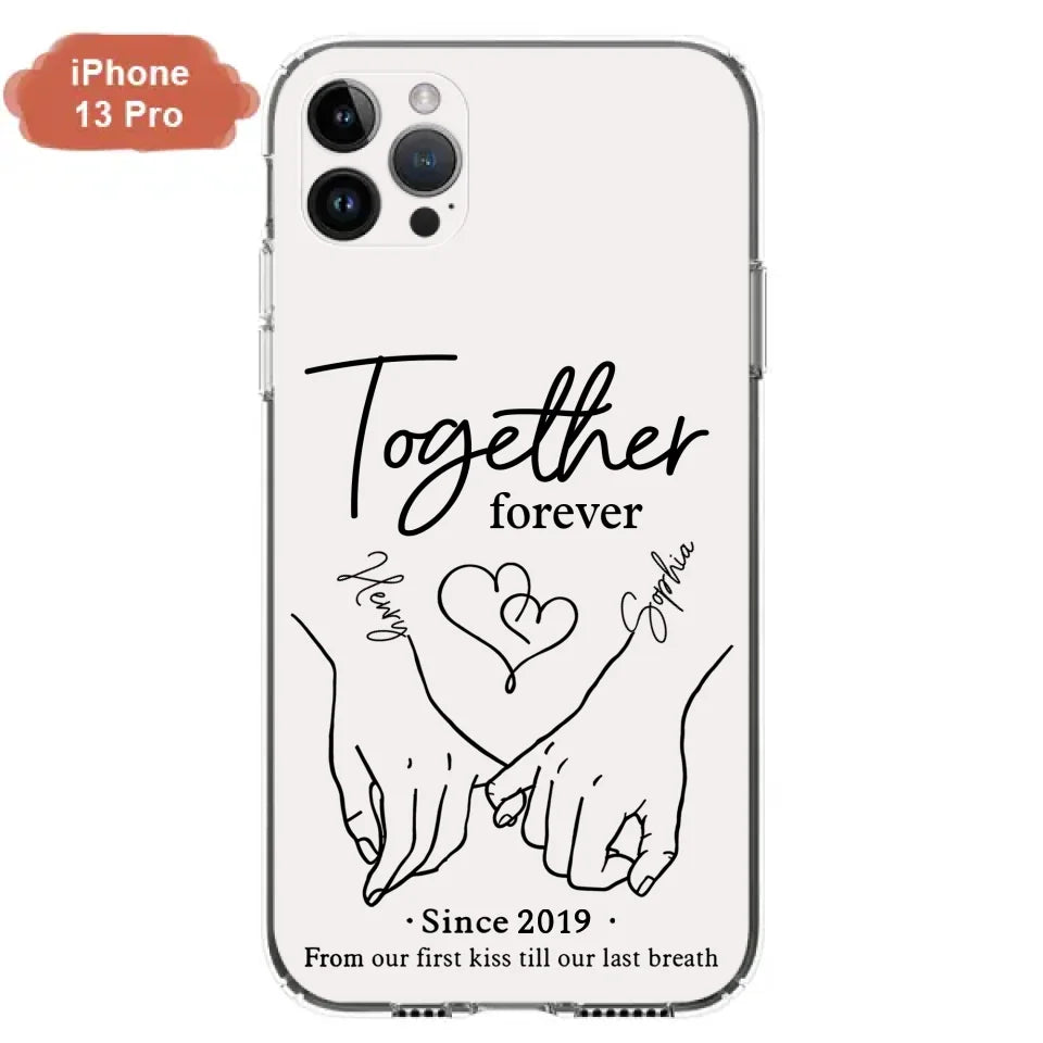 Custom Personalized Couple Phone Case For iPhone/ Samsung - Gift Idea For Couple - Together Forever