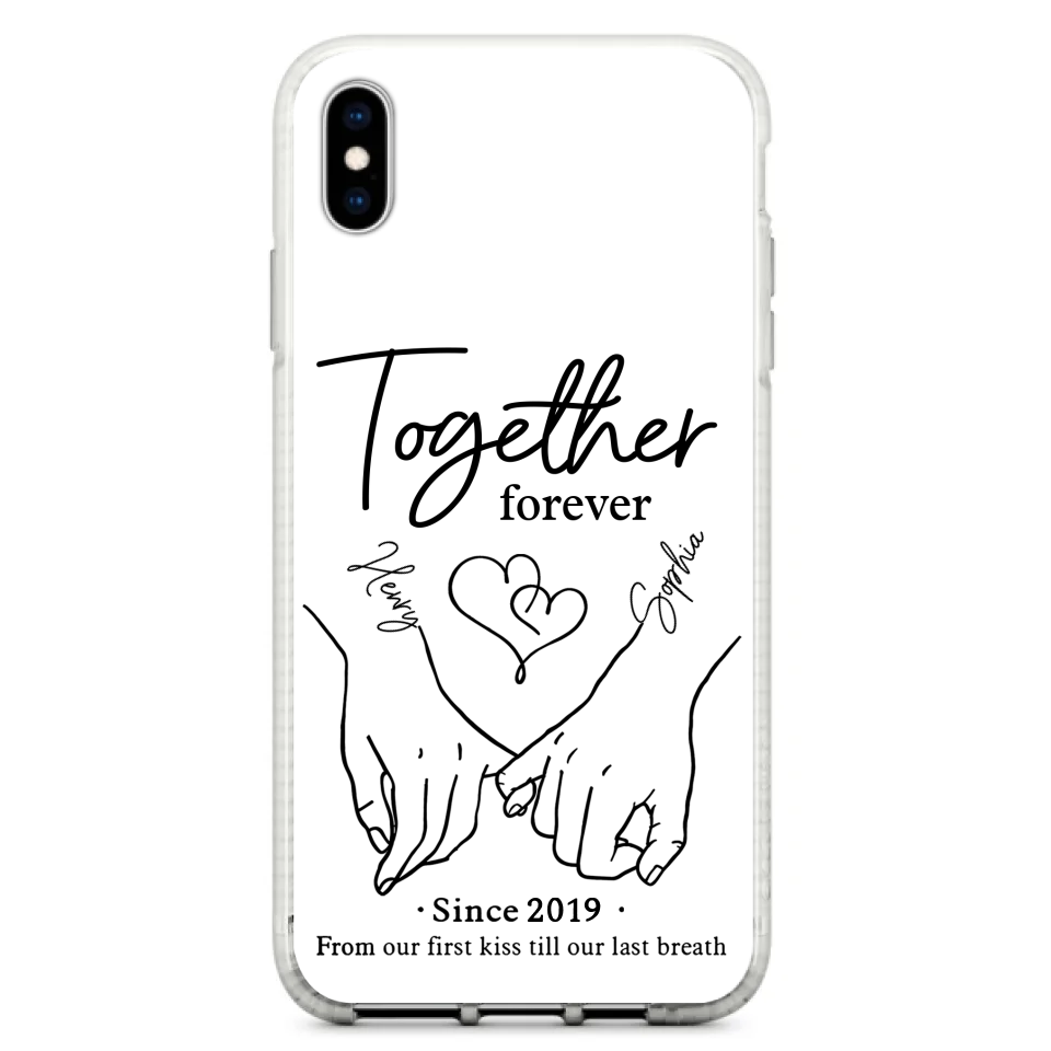 Custom Personalized Couple Phone Case For iPhone/ Samsung - Gift Idea For Couple - Together Forever