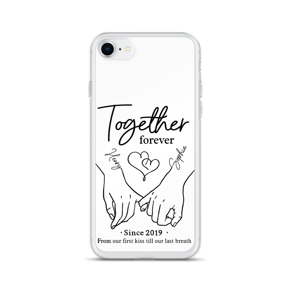 Custom Personalized Couple Phone Case For iPhone/ Samsung - Gift Idea For Couple - Together Forever
