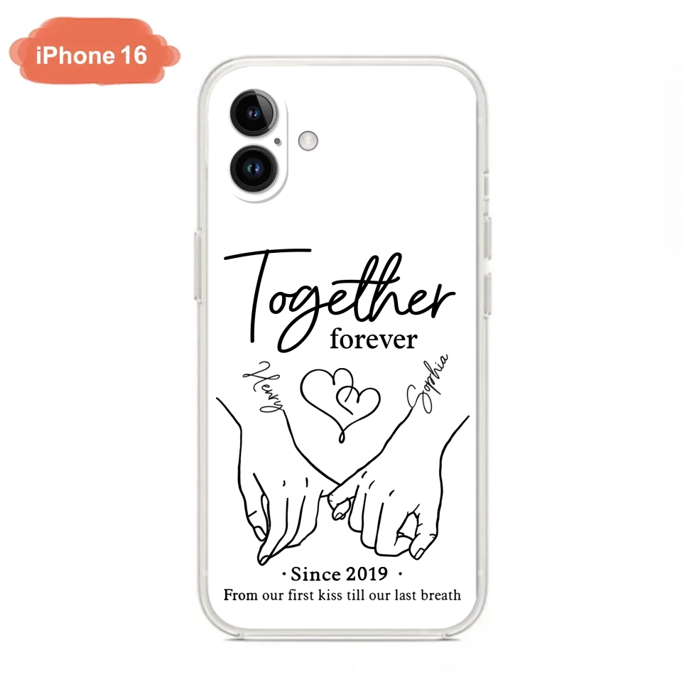 Custom Personalized Couple Phone Case For iPhone/ Samsung - Gift Idea For Couple - Together Forever