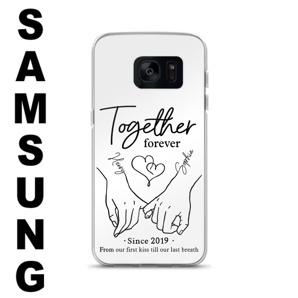 Custom Personalized Couple Phone Case For iPhone/ Samsung - Gift Idea For Couple - Together Forever