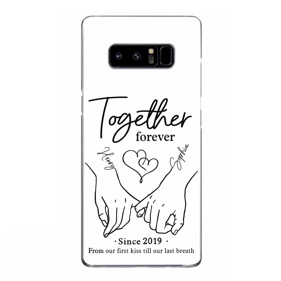 Custom Personalized Couple Phone Case For iPhone/ Samsung - Gift Idea For Couple - Together Forever