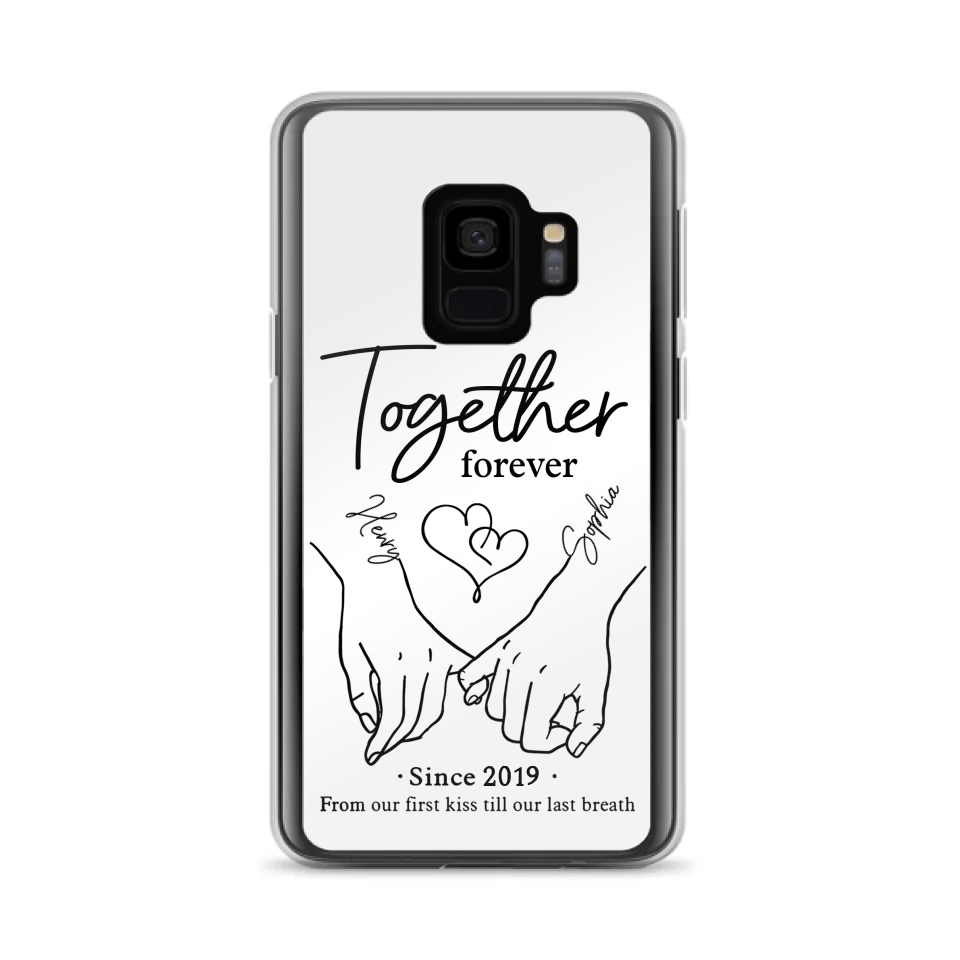 Custom Personalized Couple Phone Case For iPhone/ Samsung - Gift Idea For Couple - Together Forever