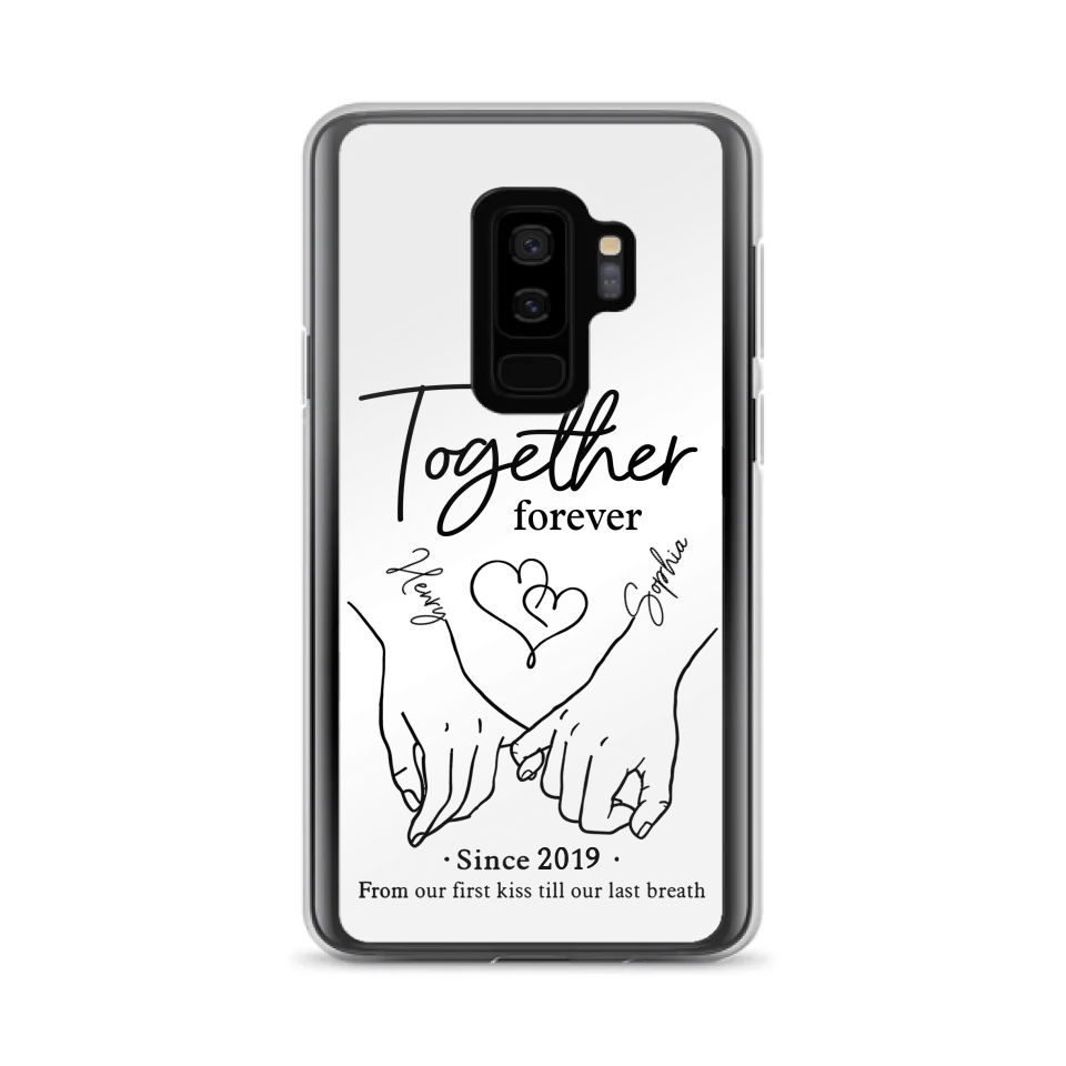 Custom Personalized Couple Phone Case For iPhone/ Samsung - Gift Idea For Couple - Together Forever