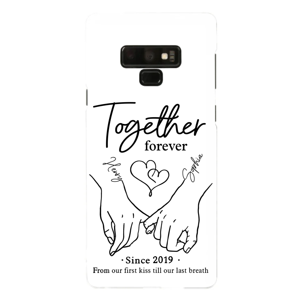 Custom Personalized Couple Phone Case For iPhone/ Samsung - Gift Idea For Couple - Together Forever