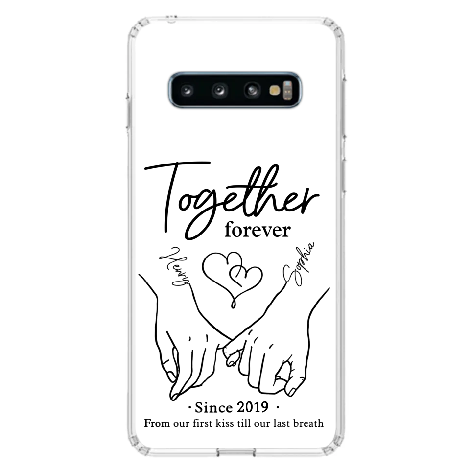 Custom Personalized Couple Phone Case For iPhone/ Samsung - Gift Idea For Couple - Together Forever