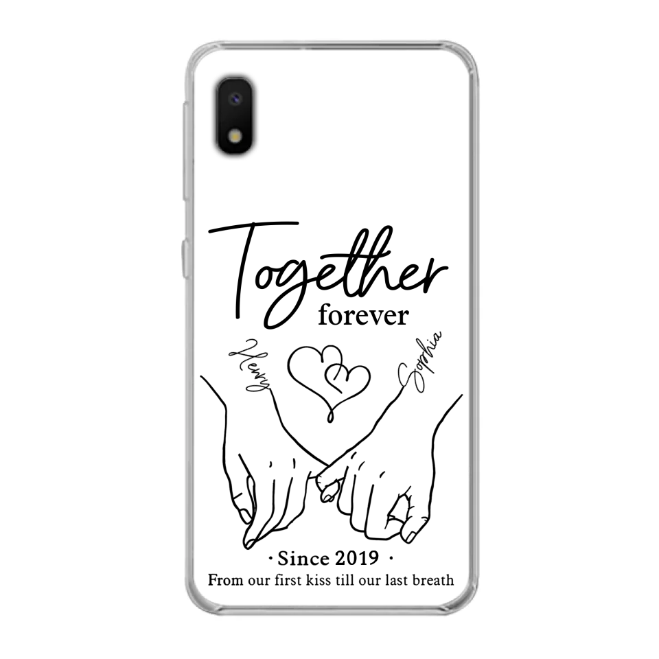 Custom Personalized Couple Phone Case For iPhone/ Samsung - Gift Idea For Couple - Together Forever