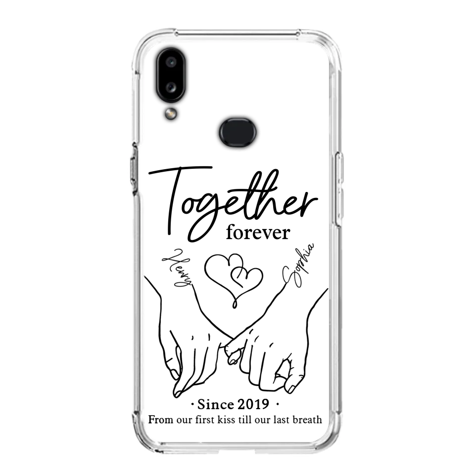 Custom Personalized Couple Phone Case For iPhone/ Samsung - Gift Idea For Couple - Together Forever
