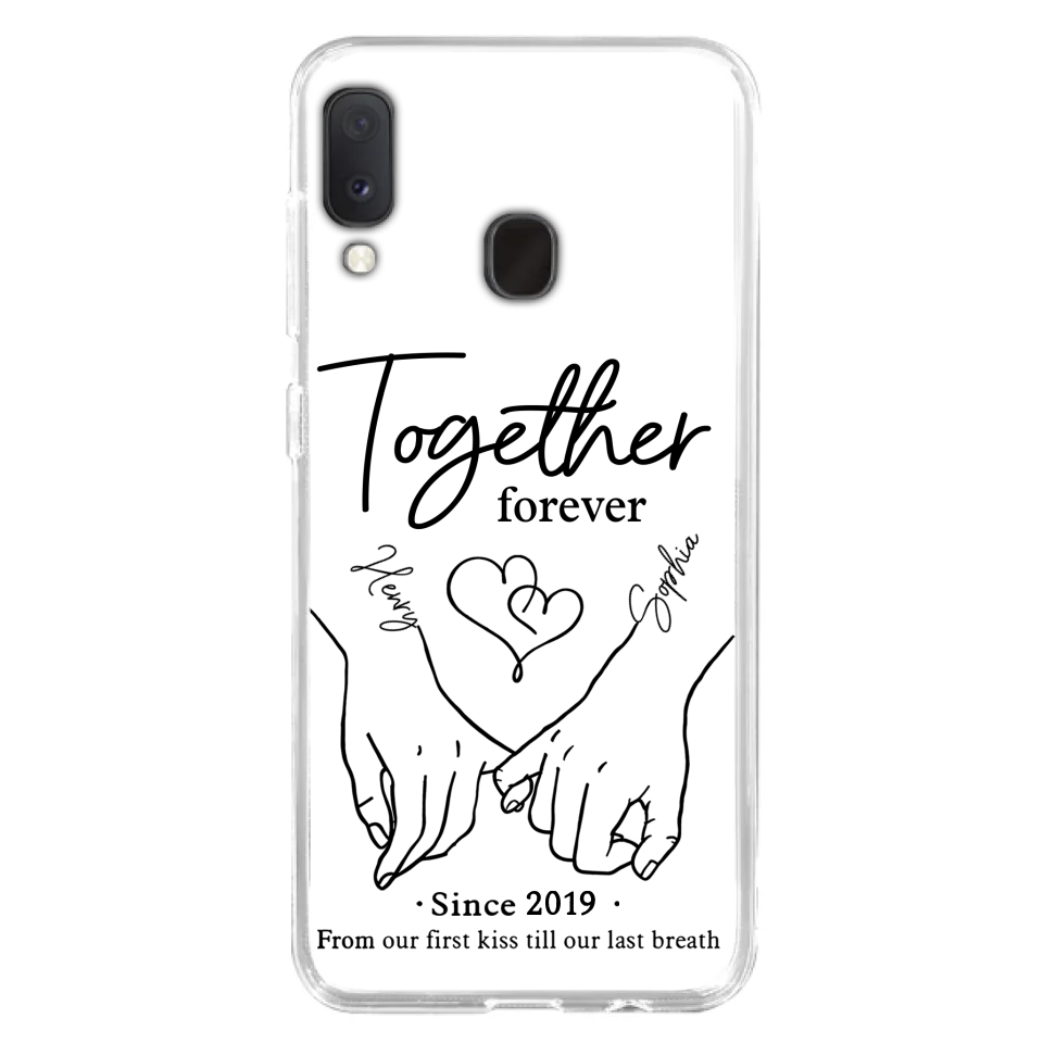 Custom Personalized Couple Phone Case For iPhone/ Samsung - Gift Idea For Couple - Together Forever