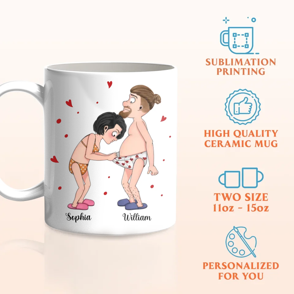 Personalized Couple Coffee Mug - I Love Your Personalities - Valentine Gift Idea For Couple