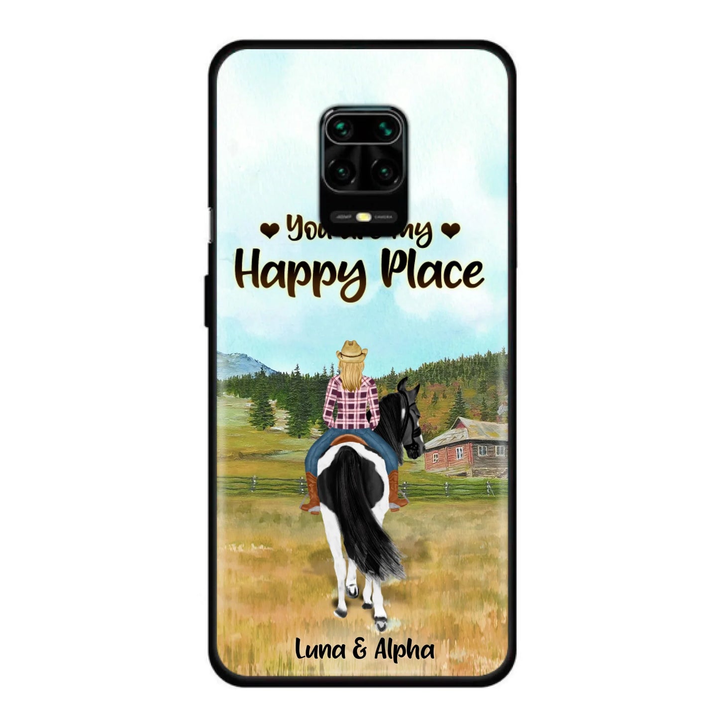 Custom Personalized Horse Riding Phone Case - You Are My Happy Place - Case Phone For Xiaomi, Oppo And Huawei