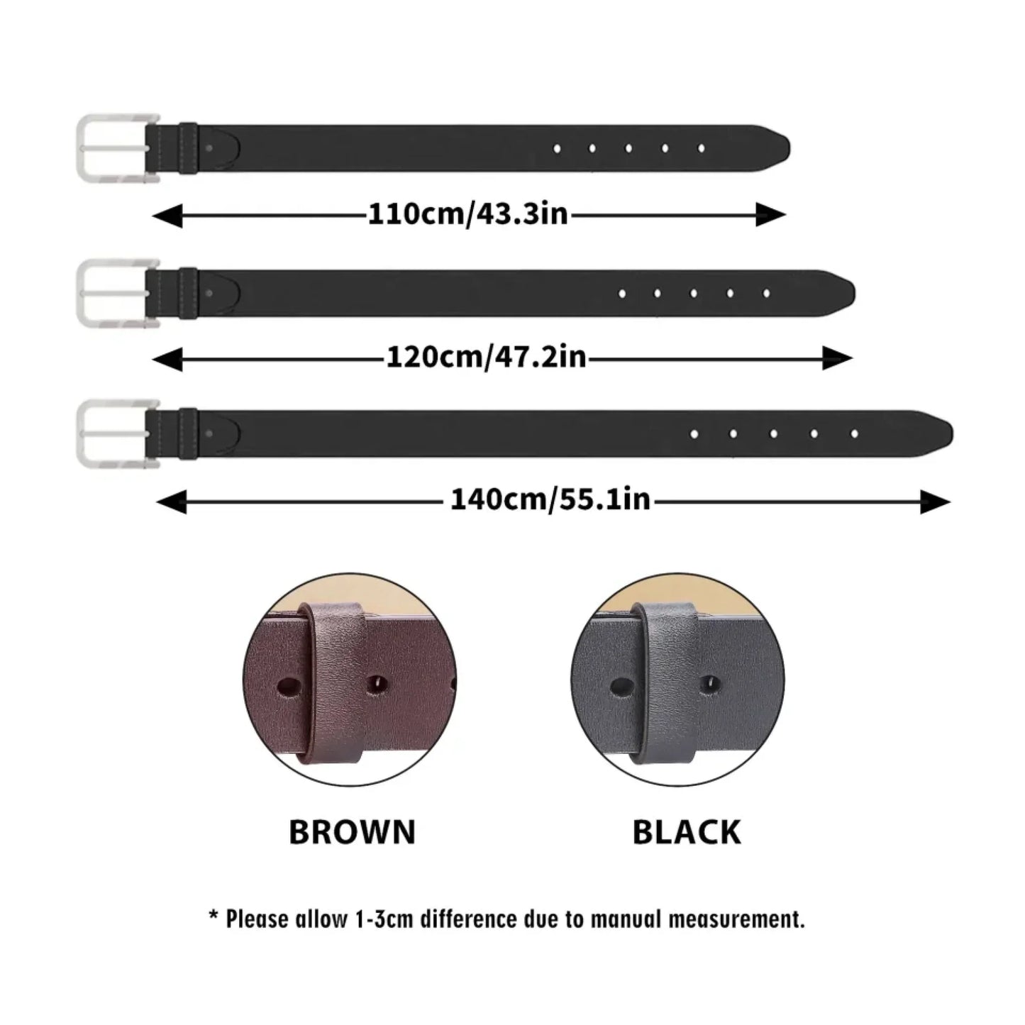 Personalized Engraved Leather Belt Gift Idea For Husband/Boyfriend - Roses Are Red Violets Are Blue
