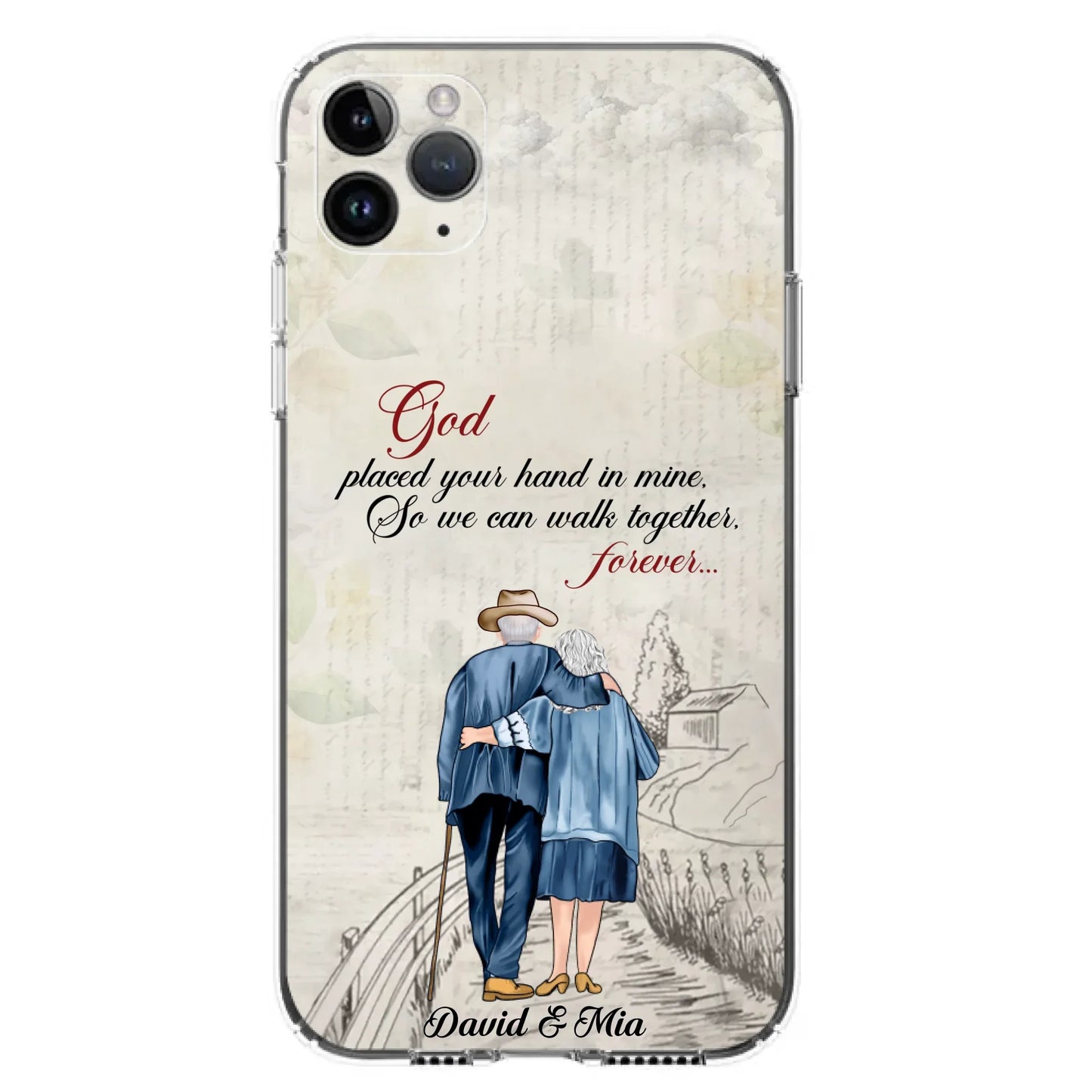 Personalized Old Couple Phone Case - Best Gift For Couple - Case For iPhone And Samsung