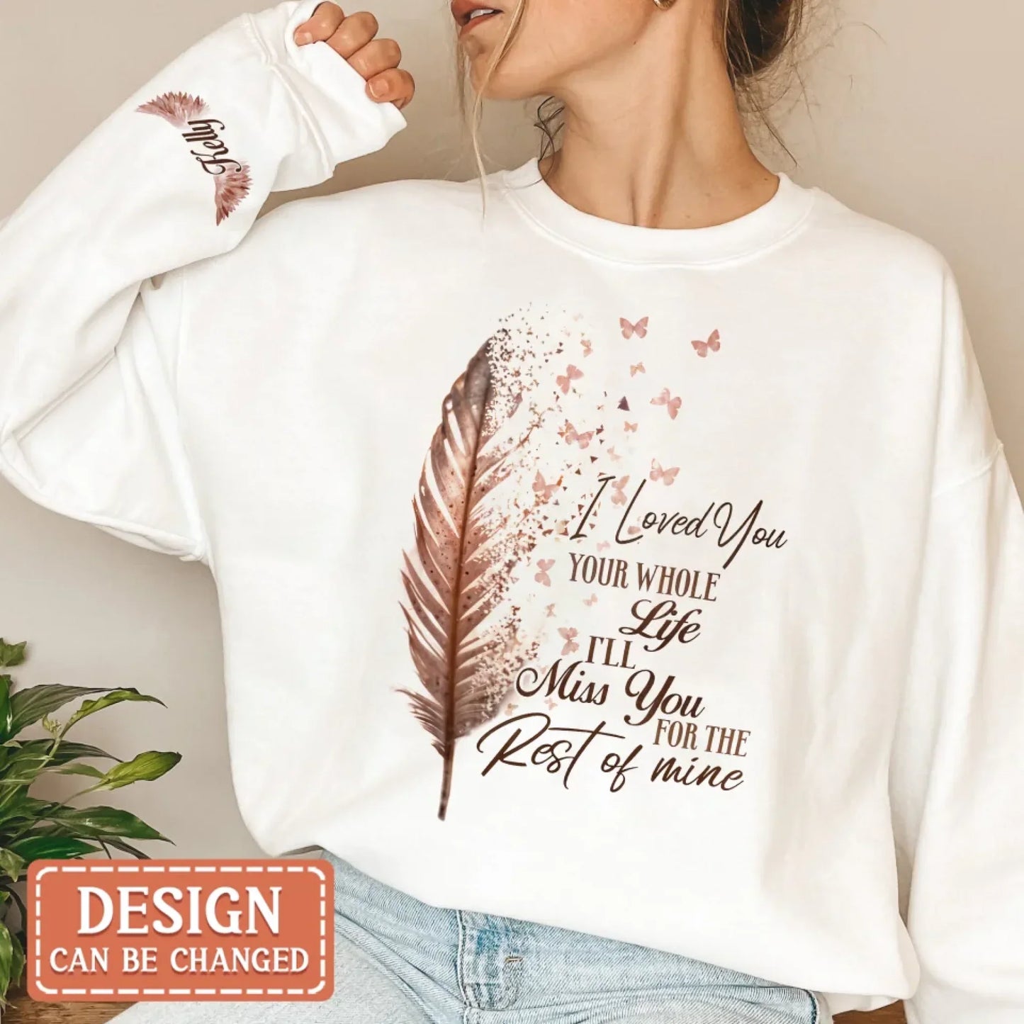 Personalized Memorial AOP T-Shirt/Sweater Hoodie - Memorial Gift Idea For Family Member