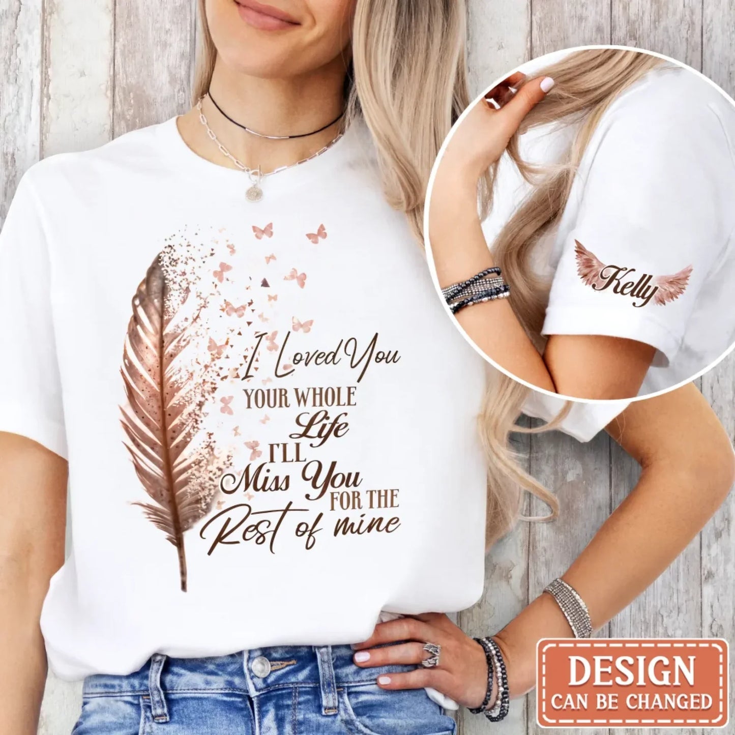 Personalized Memorial AOP T-Shirt/Sweater Hoodie - Memorial Gift Idea For Family Member