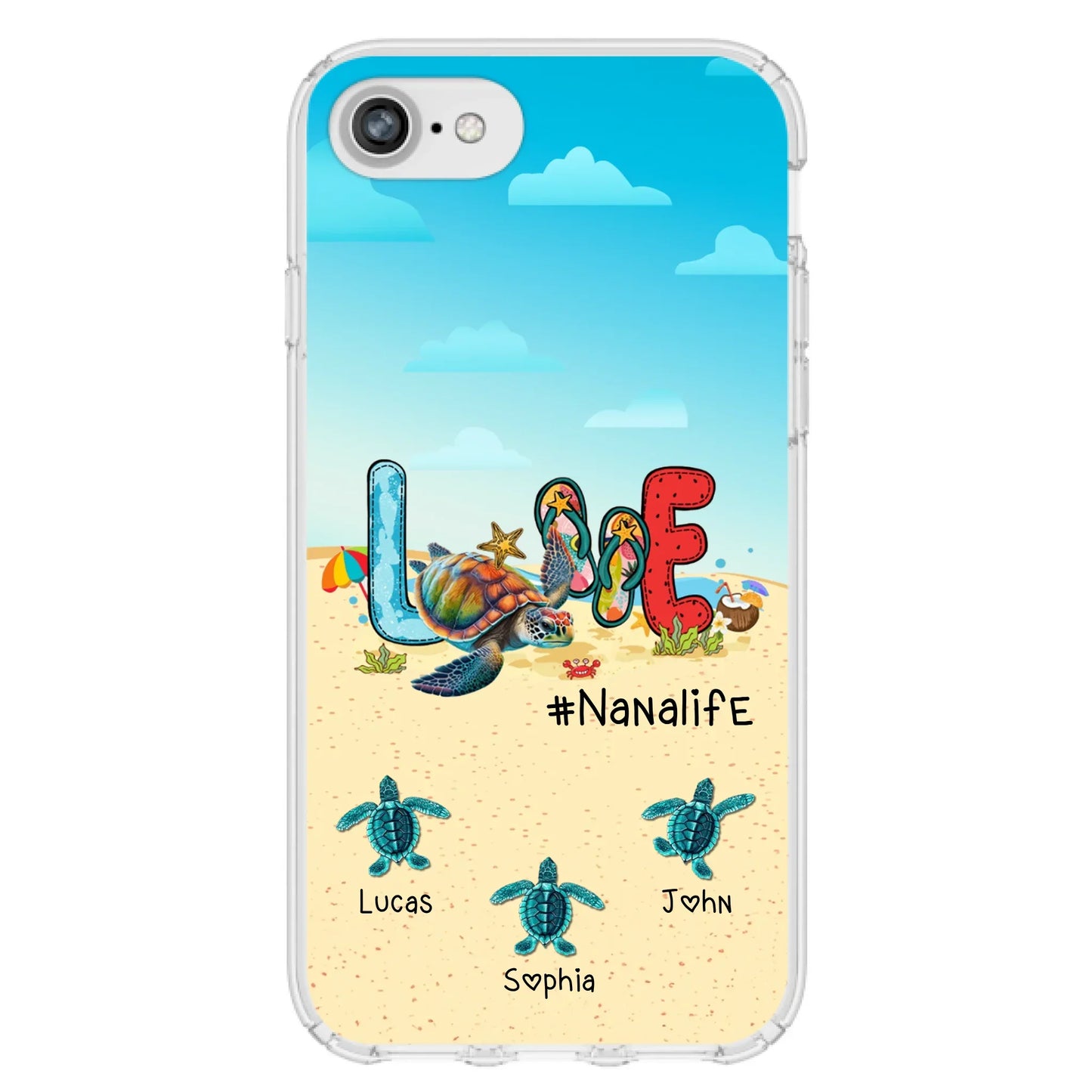Custom Personalized Grandma Phone Case - Gift Idea For Grandma/ Mom - Case For iPhone/ Samsung - Nanalife