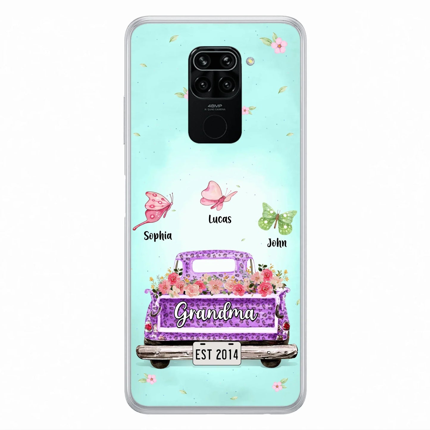 Personalized Grandma Phone Case - Gift Idea For Grandma/Mom - Up to 12 Kids - Case For Xiaomi/Oppo/Huawei