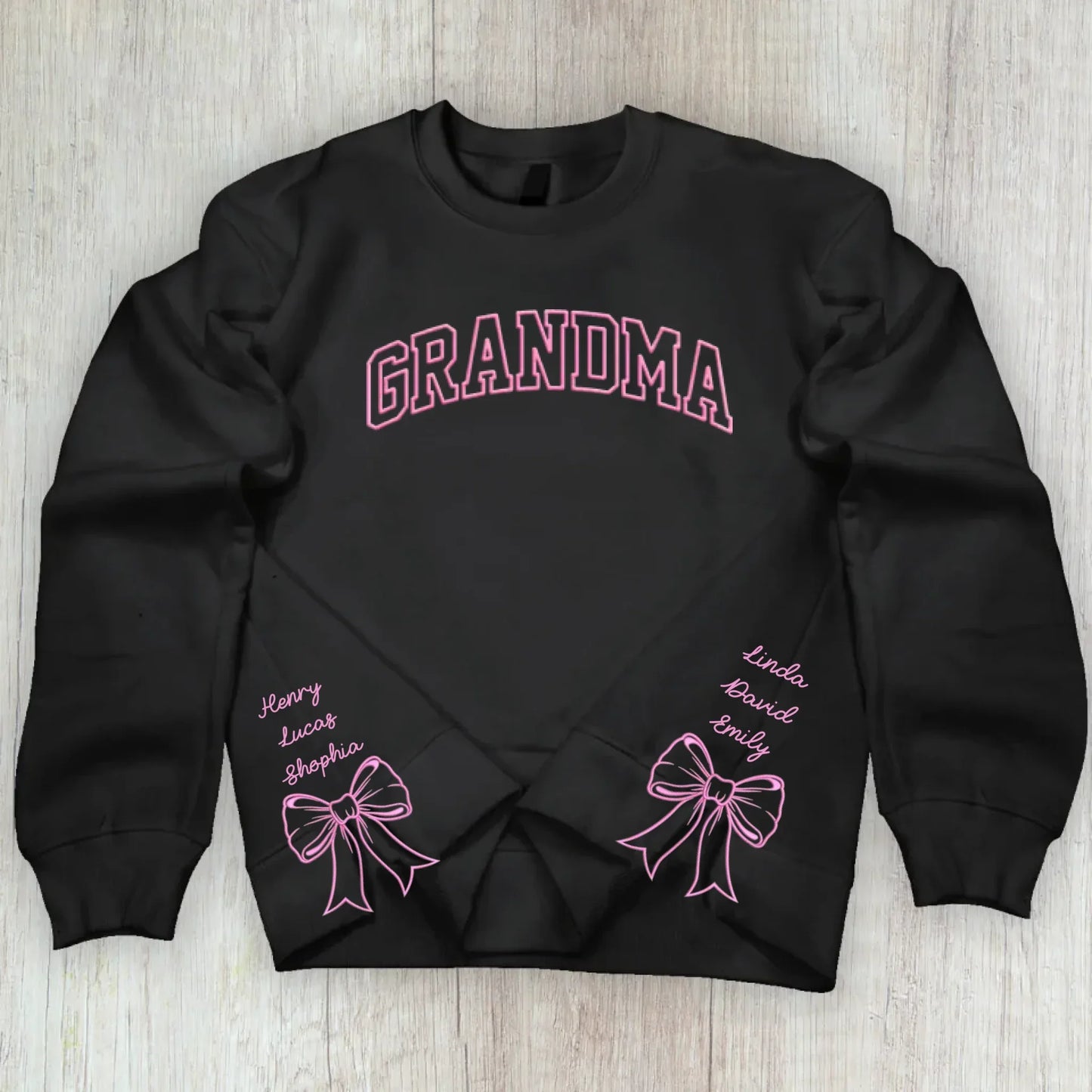 Personalized Grandma Embroidered Sweatshirt - Gift Idea For Grandma/Mom