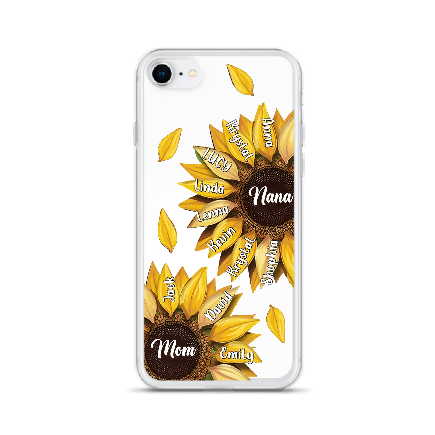 Custom Personalized Sunflower Grandma Phone Case -Upto 11 Kids - Mother's Day Gift Idea for Mom/Grandma -  Case For iPhone/Samsung