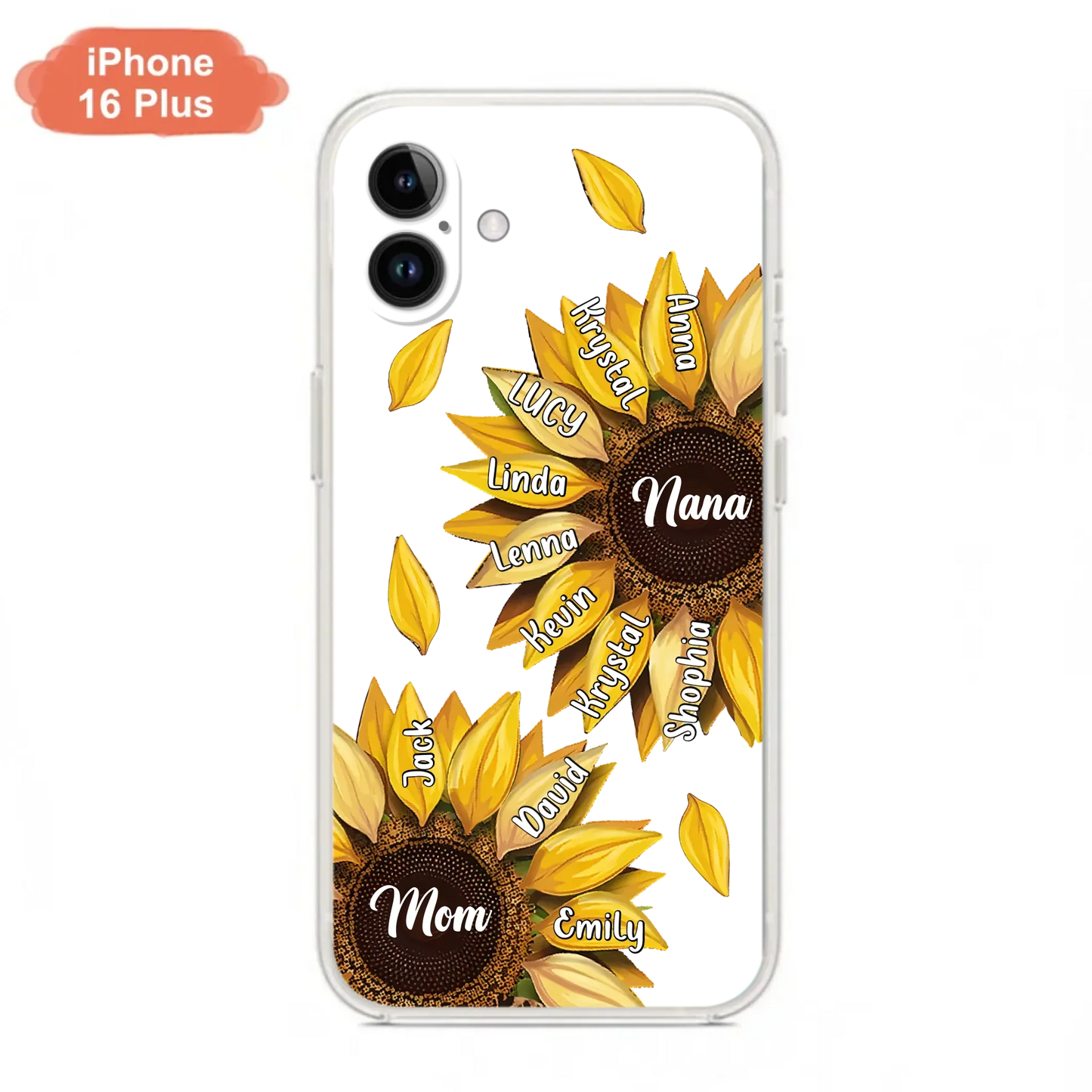 Custom Personalized Sunflower Grandma Phone Case -Upto 11 Kids - Mother's Day Gift Idea for Mom/Grandma -  Case For iPhone/Samsung