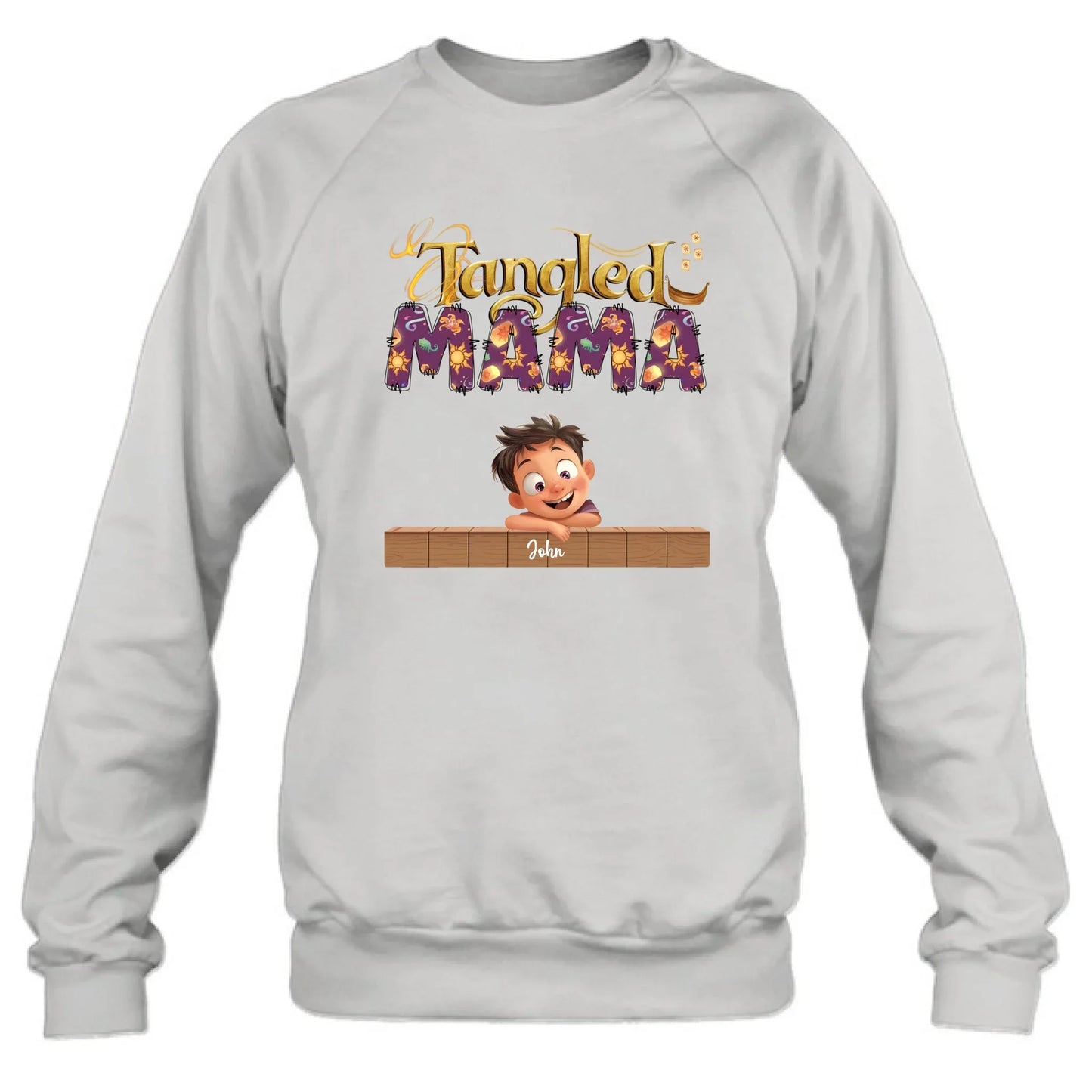 Personalized Tangled Mom T-Shirt/ Long Sleeve/  Sweatshirt/ Hoodie - Mother's Day Gift For Mom