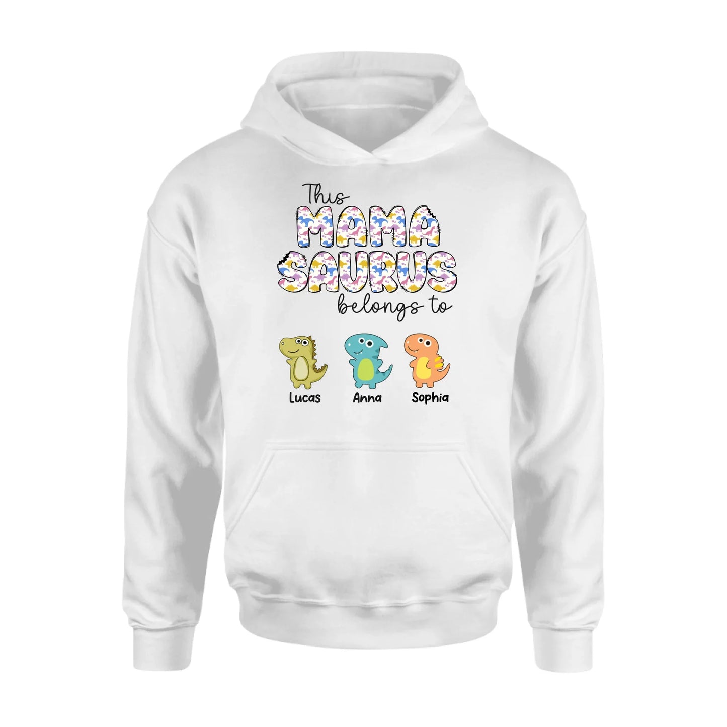 Personalized Mamasaurus T-Shirt/ Long Sleeve/  Sweatshirt/ Hoodie - Mother's Day Gift For Mom