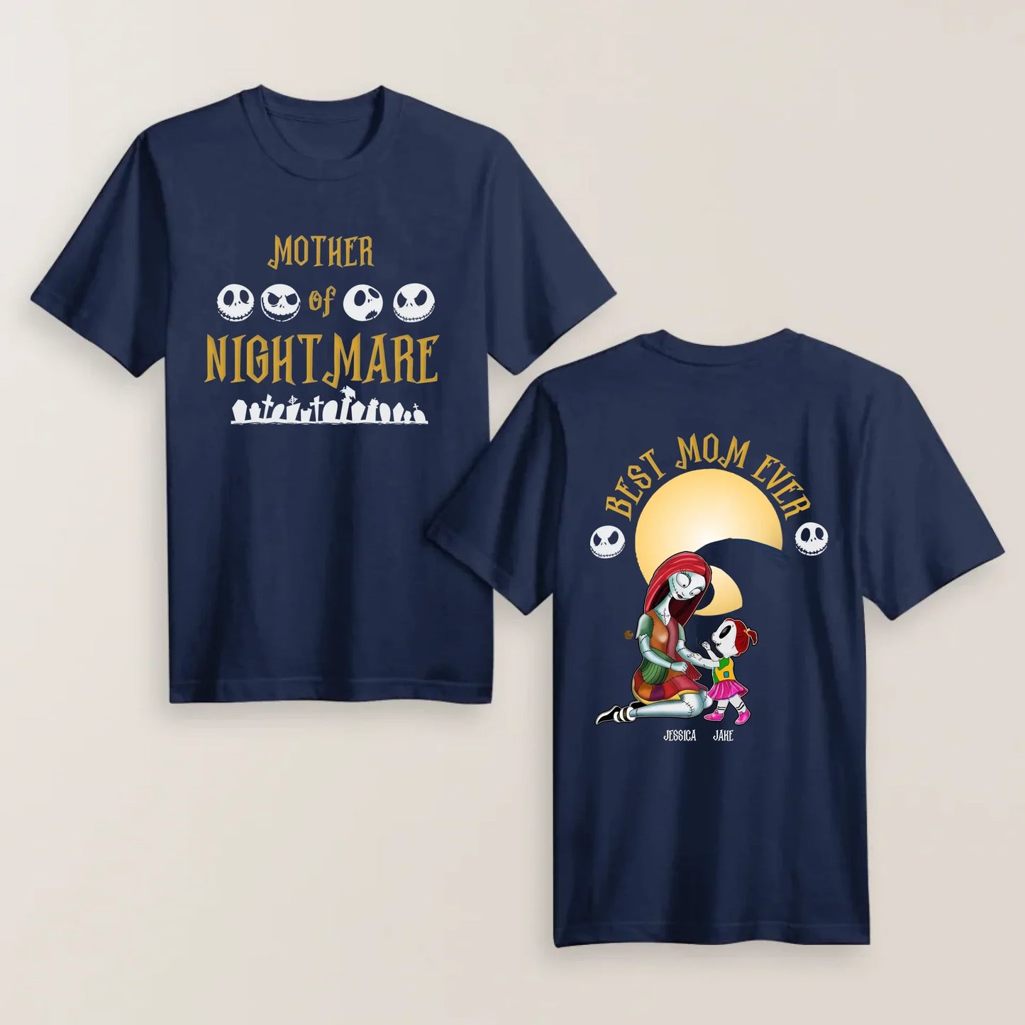 Personalized Mother Of Nightmare T-shirt - Up to 4 Kids’ Names - Best Mom Ever Mother’s Day Gift