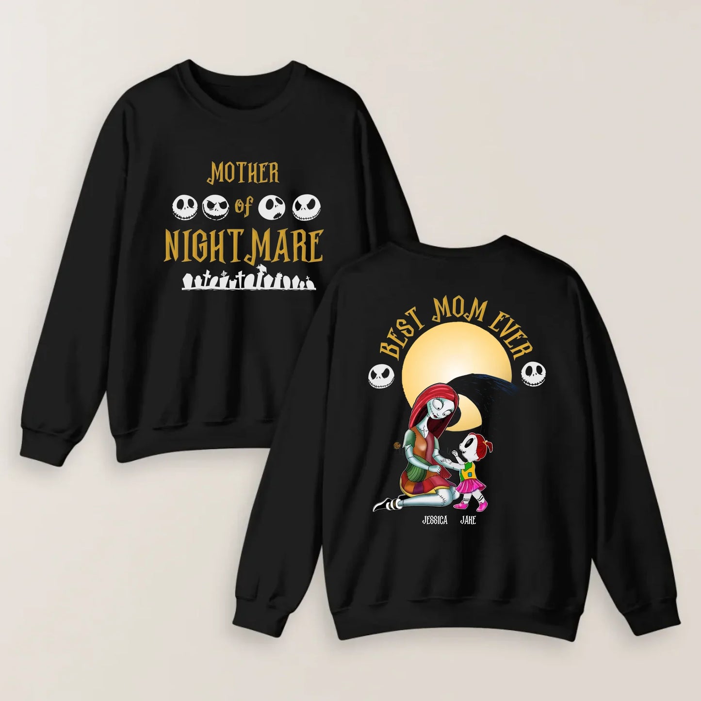Personalized Mother Of Nightmare T-shirt - Up to 4 Kids’ Names - Best Mom Ever Mother’s Day Gift