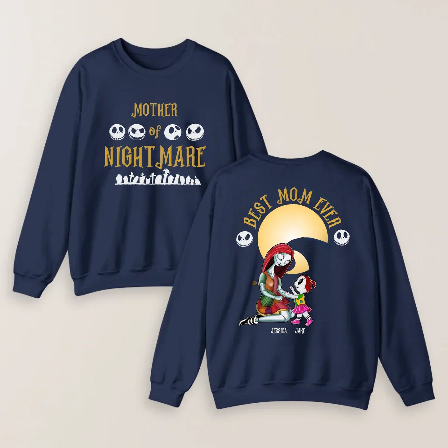 Personalized Mother Of Nightmare T-shirt - Up to 4 Kids’ Names - Best Mom Ever Mother’s Day Gift