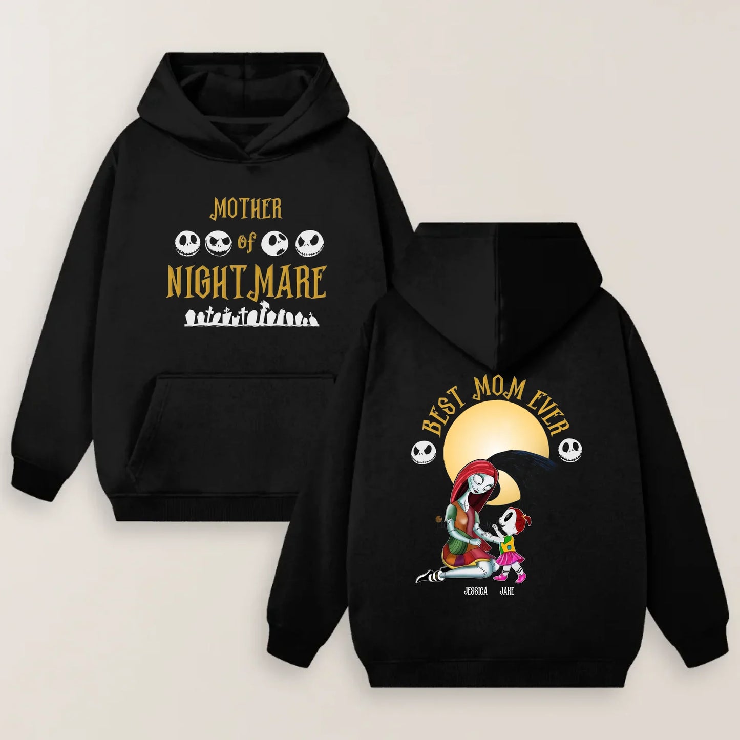 Personalized Mother Of Nightmare T-shirt - Up to 4 Kids’ Names - Best Mom Ever Mother’s Day Gift