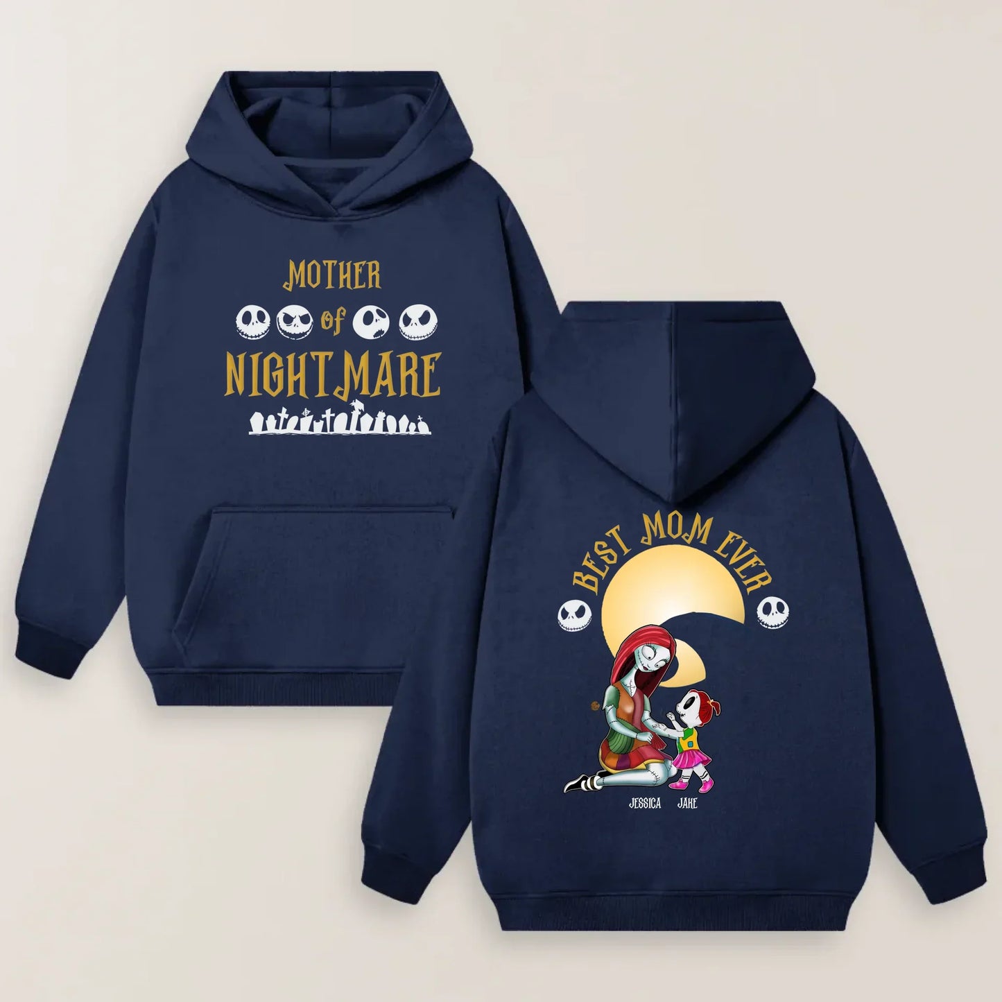 Personalized Mother Of Nightmare T-shirt - Up to 4 Kids’ Names - Best Mom Ever Mother’s Day Gift