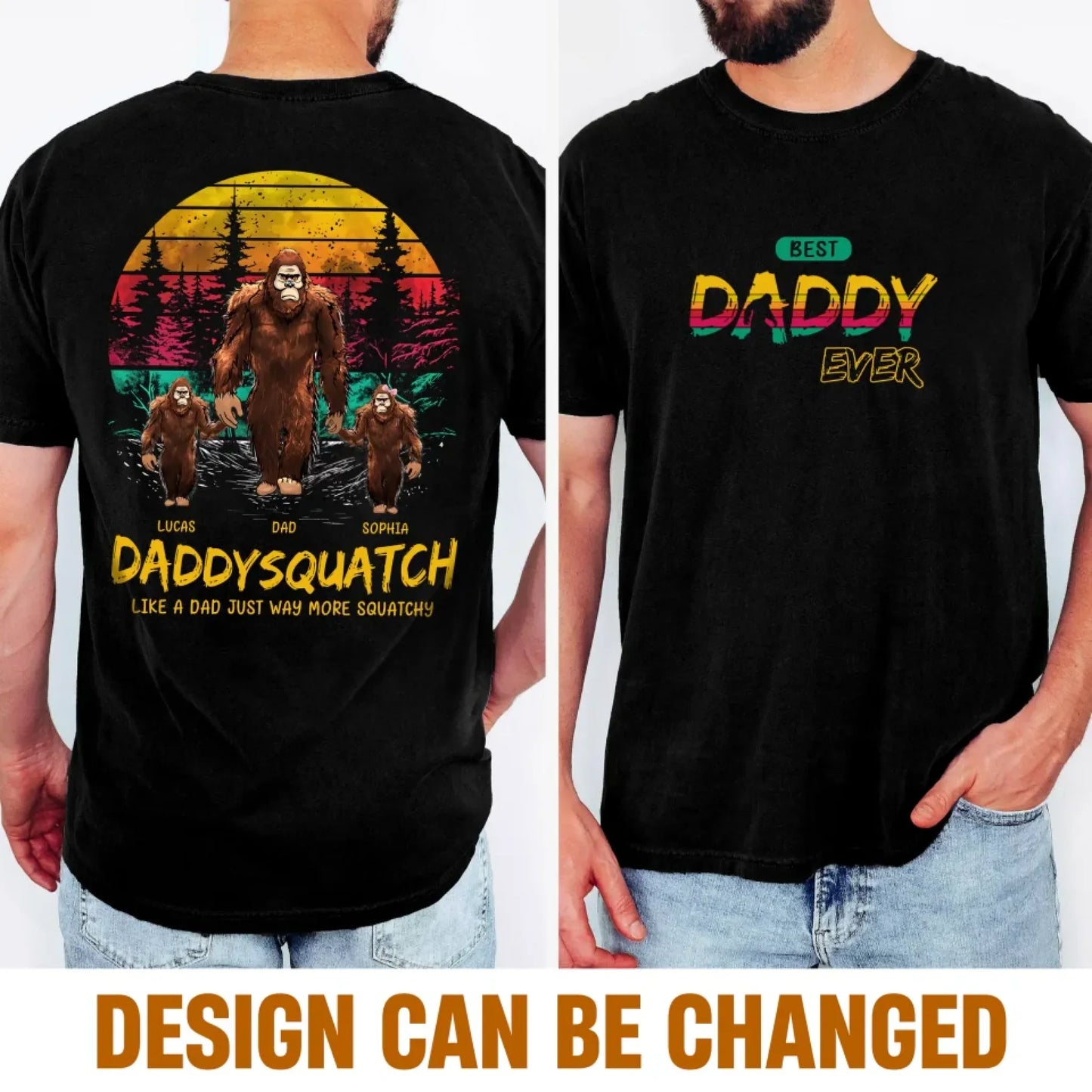Personalized Dadsquatch/ Grandpasquatch T-shirt/ Hoodie/ Sweater - Father's Day Gift Idea