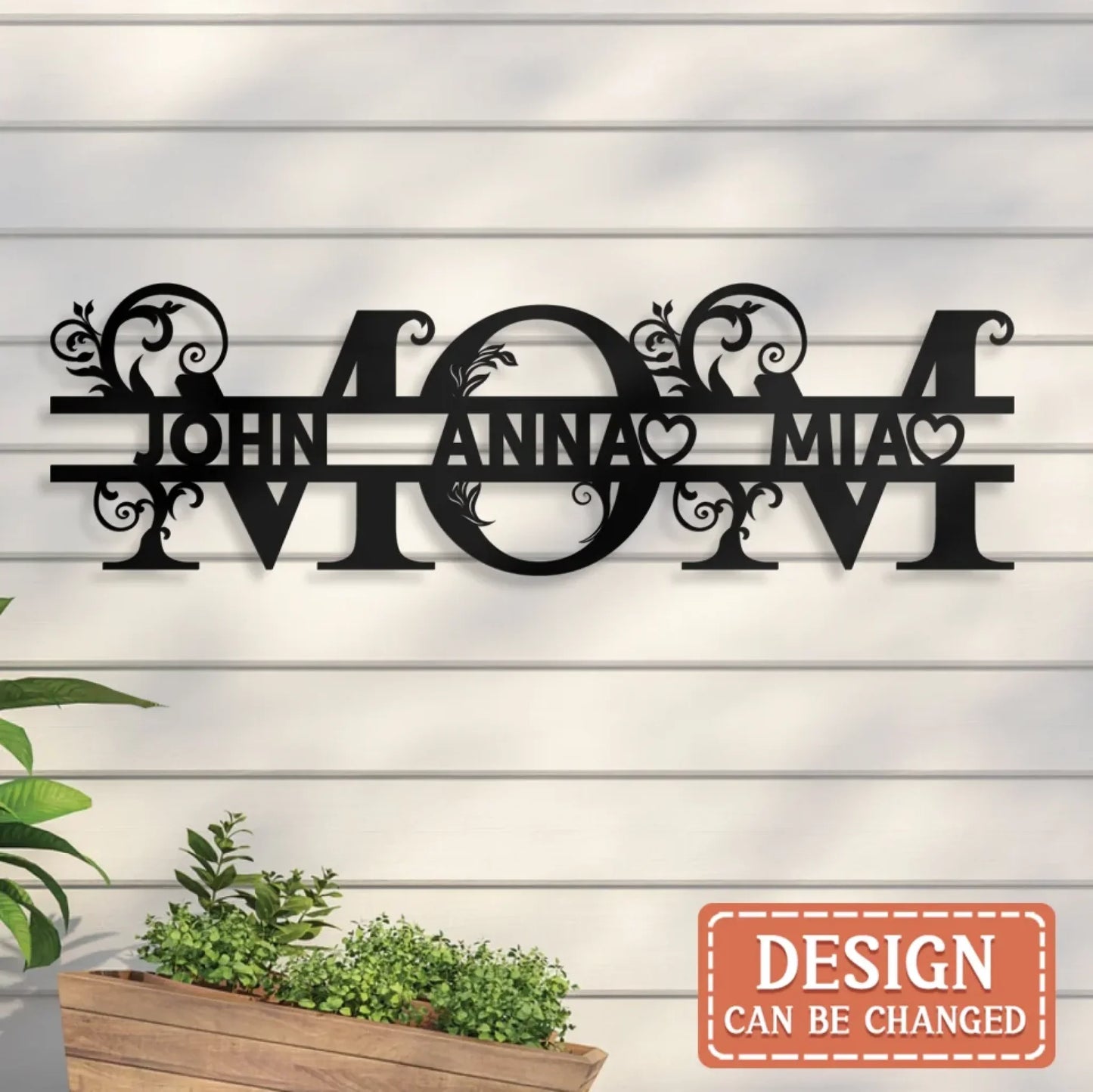 Personalized Mom/Nana Metal Sign - Mother's Day Gift Idea For Mom/Grandma From Kids