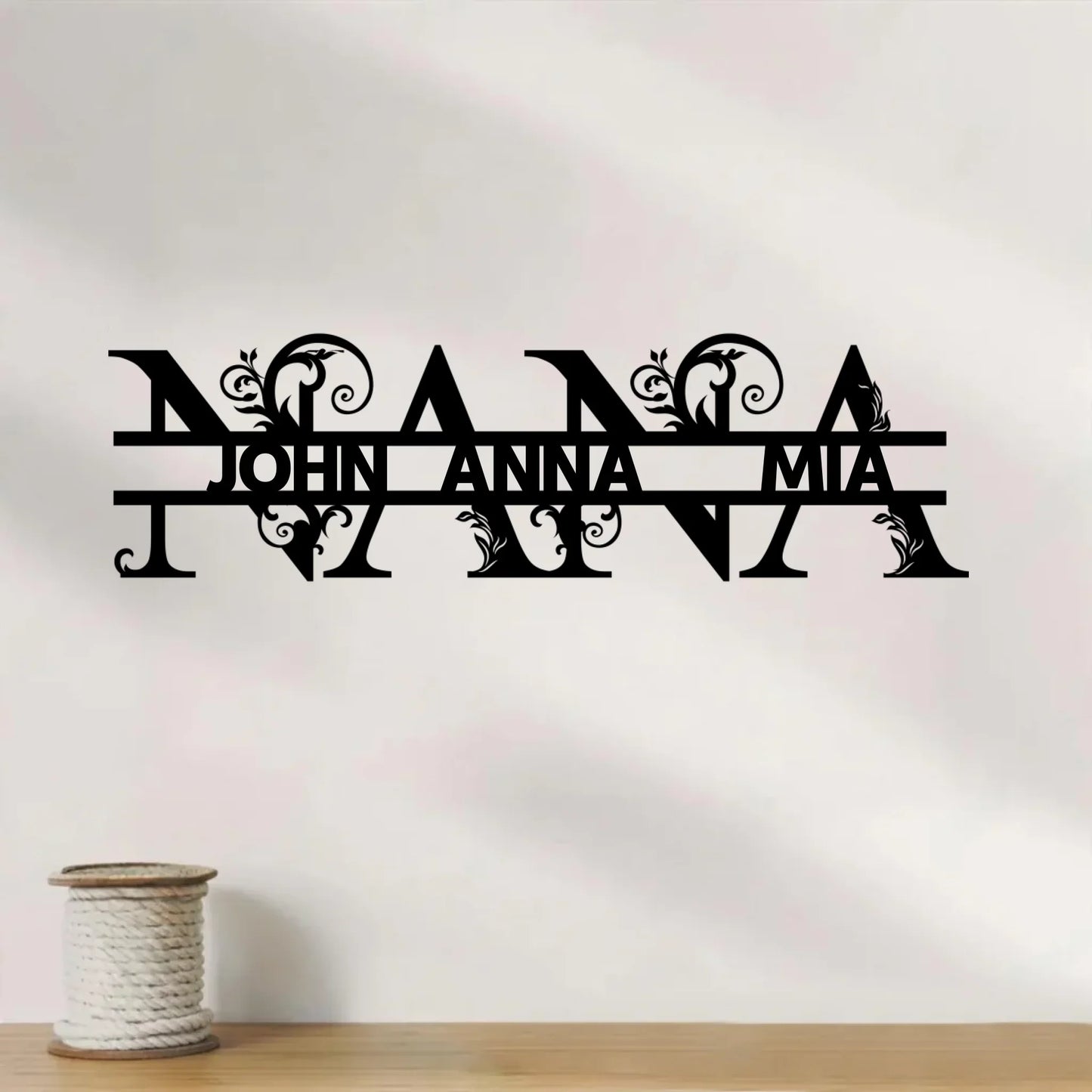 Personalized Nana Metal Sign - Mother's Day Gift Idea For Mom/Grandma From Kids
