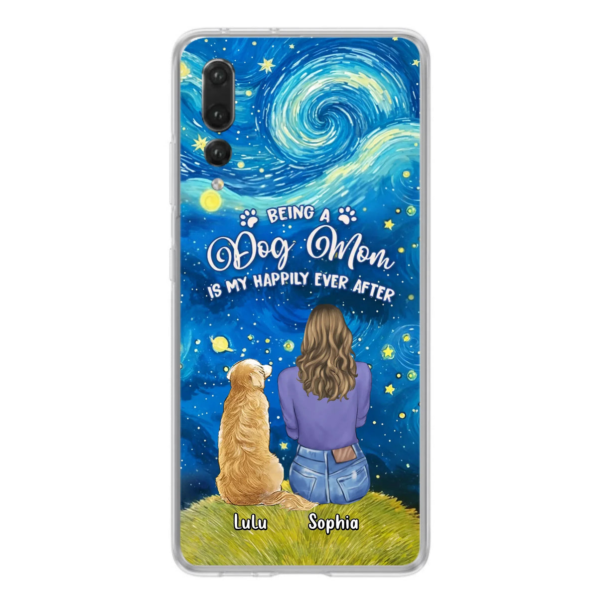 Personalized Dog Mom Phone Case - Up to 3 Dogs - Mother's Day Gift Idea For Dog Lover - Dog Mama Life Is Ruff - Case For Xiaomi/ Oppo/ Huawei