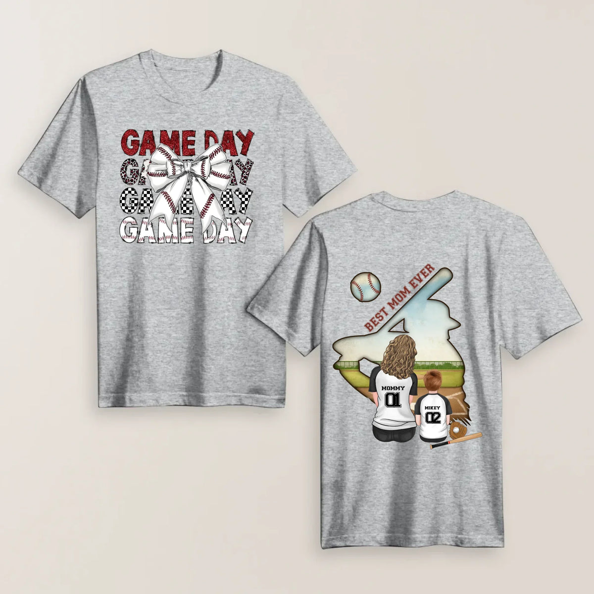 Personalized Baseball Mom Game Day T-shirt/ Hoodie/ Sweater - Mother's Day Gifts Idea