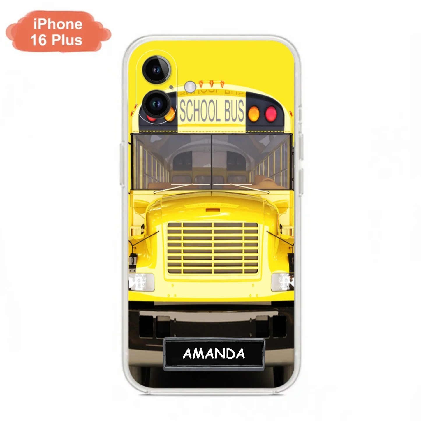 Personalized School Bus Phone Case - Gift Idea For School Bus Lovers - Case For iPhone, Samsung and Xiaomi