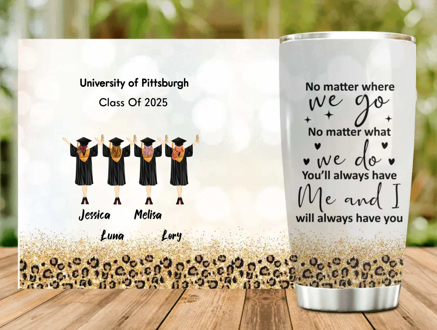 Personalized Graduate Girls Tumbler - Gift Idea For Girls/Graduation Day - Up to 4 Girls - We Believed We Could So We Did
