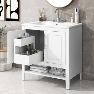 White + Solid Wood+MDF