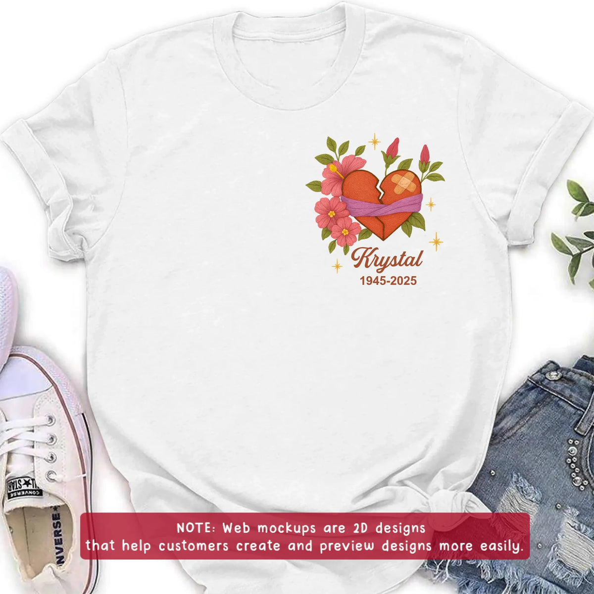 Personalized Memorial Embroidered T-Shirt/Sweater/Hoodie - Memorial Gift Idea