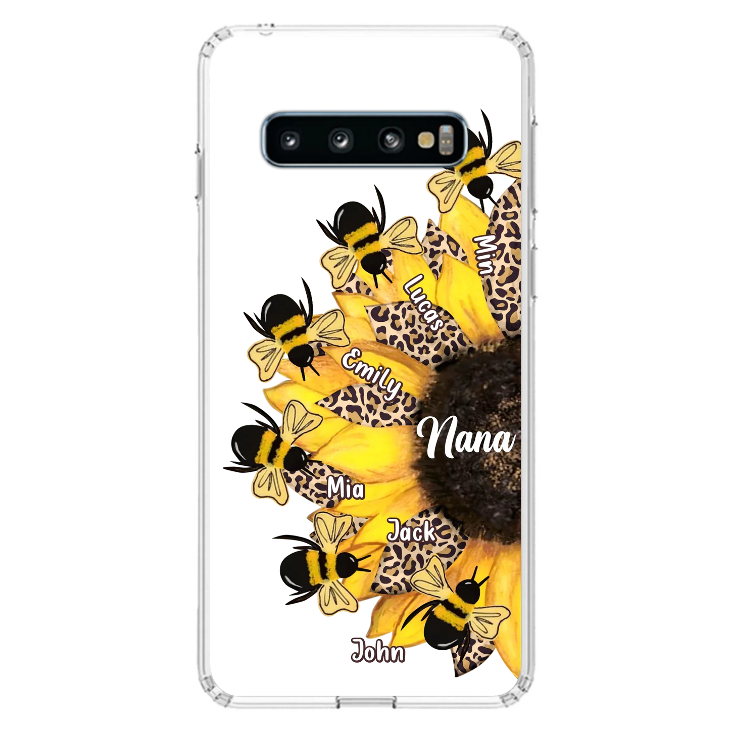 Custom Sunflower Grandma Phone Case - Mother's Day Gift Idea for Mom/Grandma