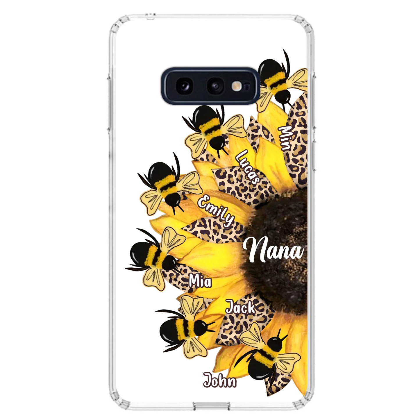 Custom Sunflower Grandma Phone Case - Mother's Day Gift Idea for Mom/Grandma
