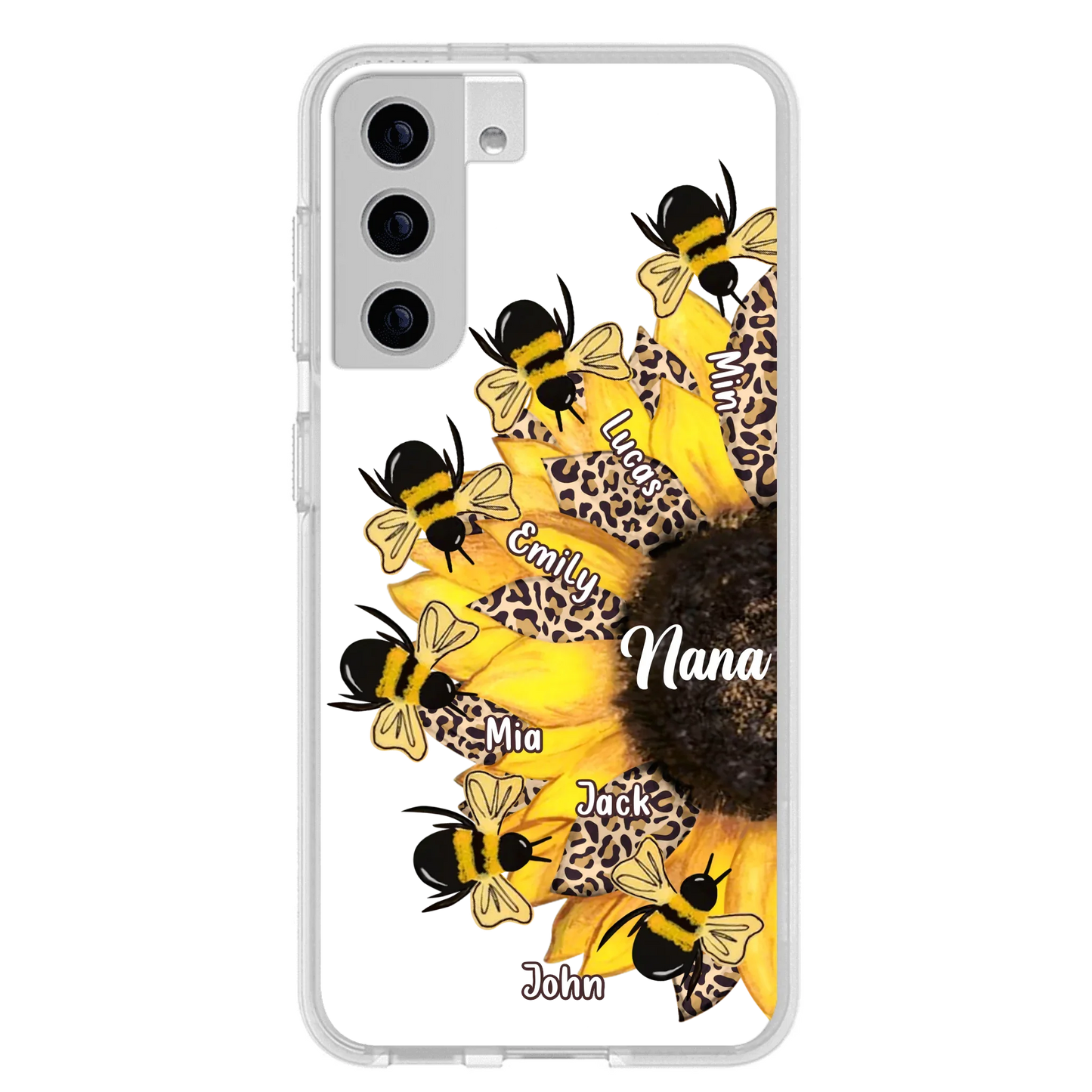Custom Sunflower Grandma Phone Case - Mother's Day Gift Idea for Mom/Grandma