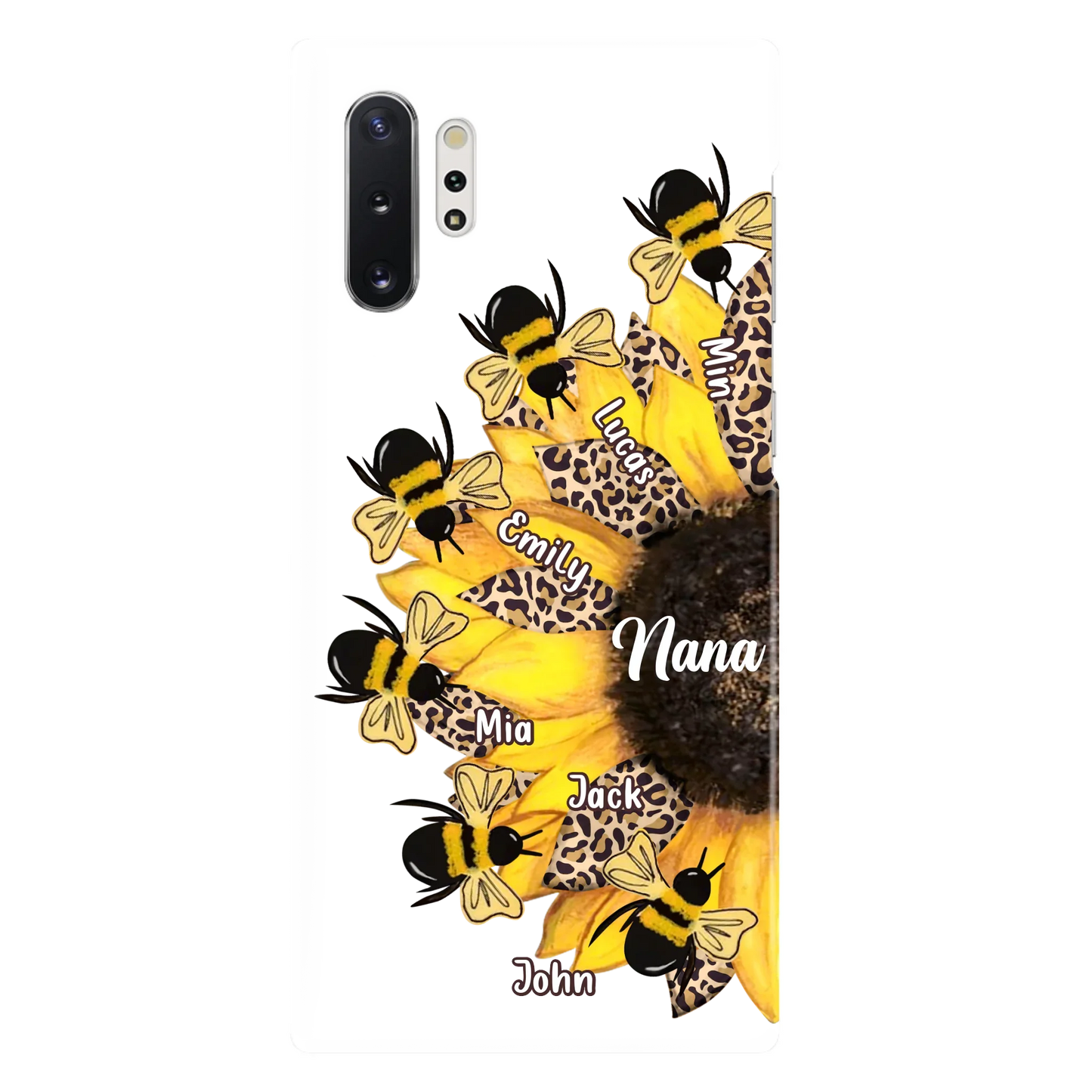 Custom Sunflower Grandma Phone Case - Mother's Day Gift Idea for Mom/Grandma