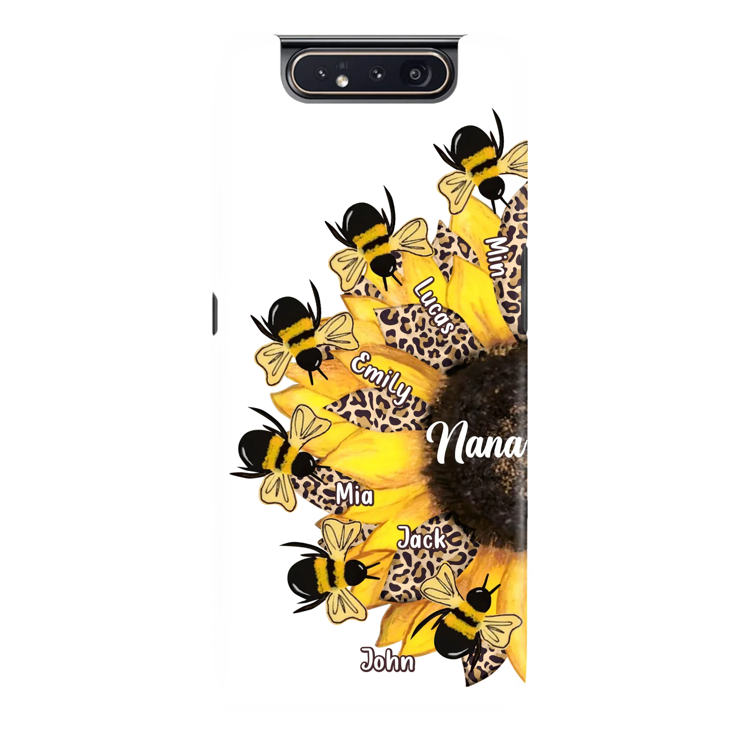 Custom Sunflower Grandma Phone Case - Mother's Day Gift Idea for Mom/Grandma